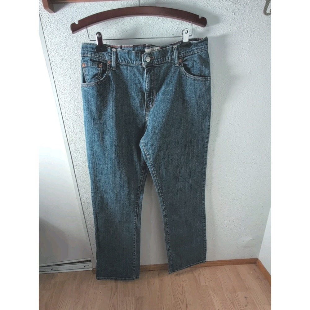 Levi's 515 Relaxed Bootcut Jeans Women's 14 Medium Blue Y2K Stretch Denim